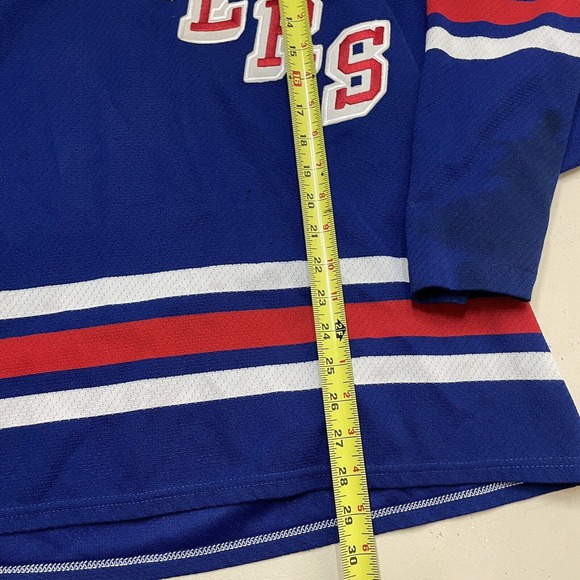 Vintage 90s CCM Air Knit NEW YORK RANGERS Mens NHL Team JERSEY XL - Picture 5 of 11